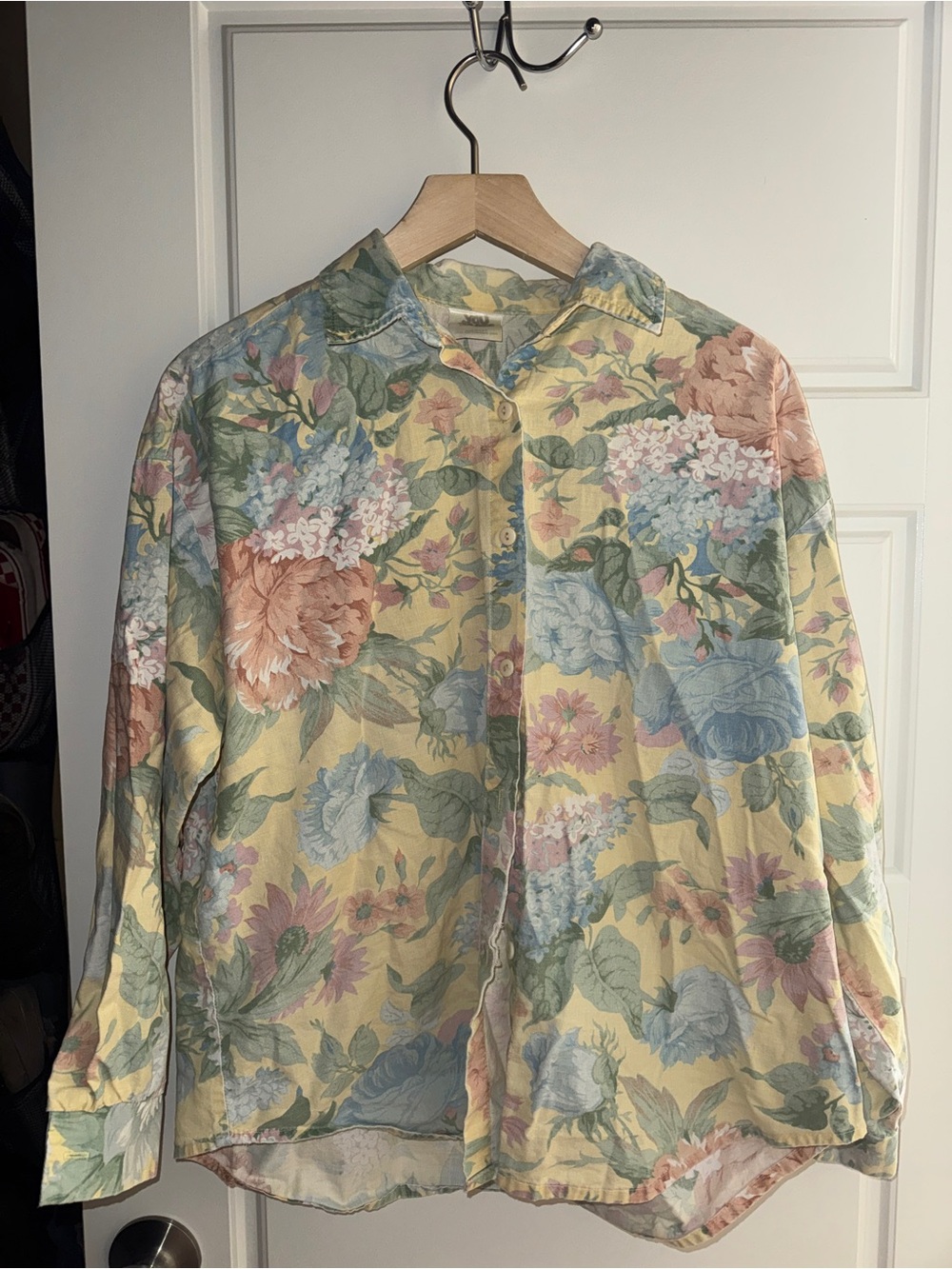 Vintage 90s You Babes Floral Button Down Shirt